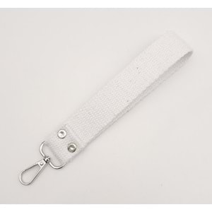 Çanta Aksesuar Beyaz Pamuklu Kolon Elcik Gümüş Metalli