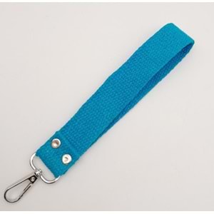 Çanta Aksesuar Turkuaz Pamuklu Kolon Elcik Gümüş Metalli