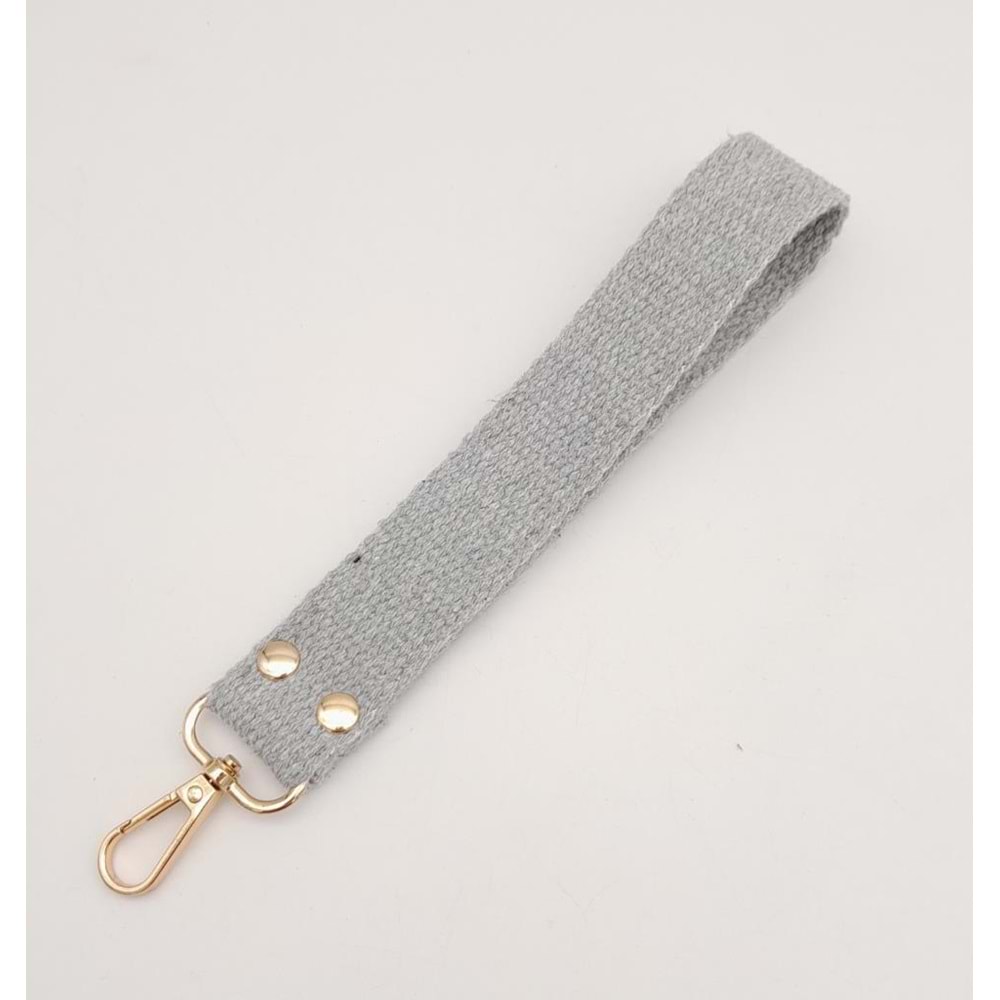 Çanta Aksesuar Açık Gri Pamuklu Kolon Elcik Light Gold Metalli