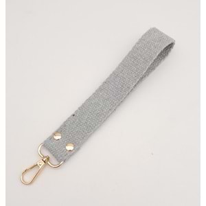 Çanta Aksesuar Açık Gri Pamuklu Kolon Elcik Light Gold Metalli