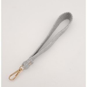 Çanta Aksesuar Açık Gri Pamuklu Kolon Elcik Light Gold Metalli