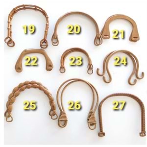 Çanta Aksesuar Bambu Görünümlü Plastik Çanta Sapı B1