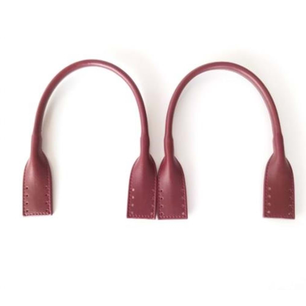 Çanta Aksesuar Suni Deri Pelikan Model Kısa Çanta Sapı Bordo Renk