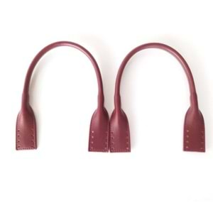 Çanta Aksesuar Suni Deri Pelikan Model Kısa Çanta Sapı Bordo Renk