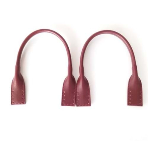 Çanta Aksesuar Suni Deri Pelikan Model Kısa Çanta Sapı Bordo Renk