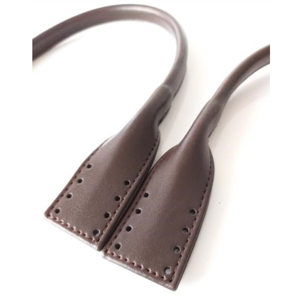 Çanta Aksesuar Suni Deri Pelikan Model Kısa Çanta Sapı Koyu Kahve Renk