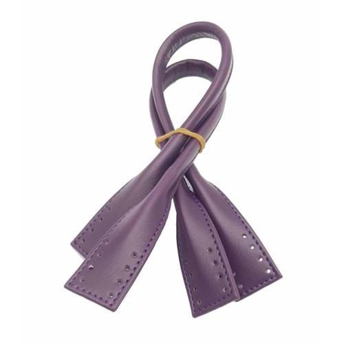 Çanta Aksesuar Suni Deri Pelikan Model Kısa Çanta Sapı Mor