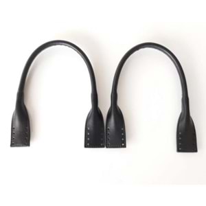 Çanta Aksesuar Suni Deri Pelikan Model Kısa Çanta Sapı Siyah