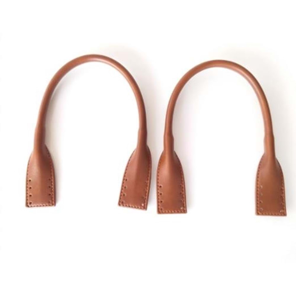 Çanta Aksesuar Suni Deri Pelikan Model Kısa Çanta Sapı Taba