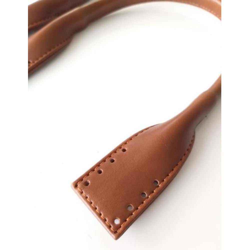 Çanta Aksesuar Suni Deri Pelikan Model Kısa Çanta Sapı Taba