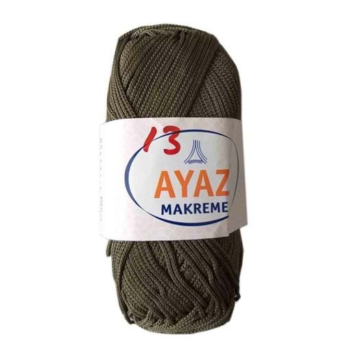 Çanta Aksesuar 100 Gram Polyester Makrome No:13 Haki