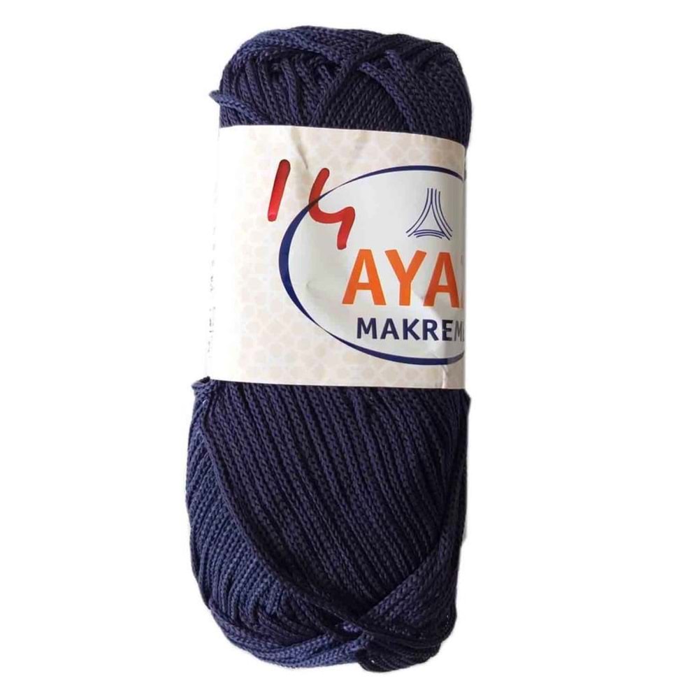 Çanta Aksesuar 100 Gram Polyester Makrome No:14 Lacivert