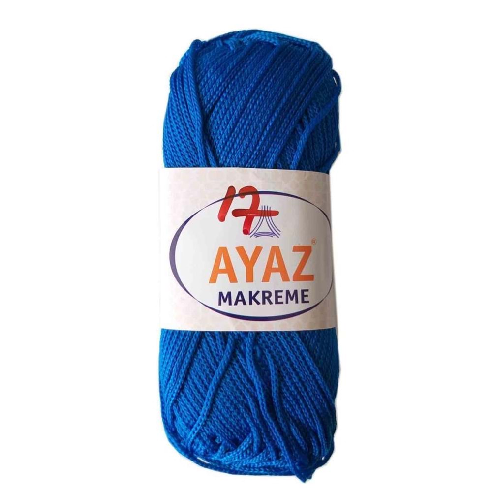 Çanta Aksesuar 100 Gram Polyester Makrome No:17 Saks Mavi