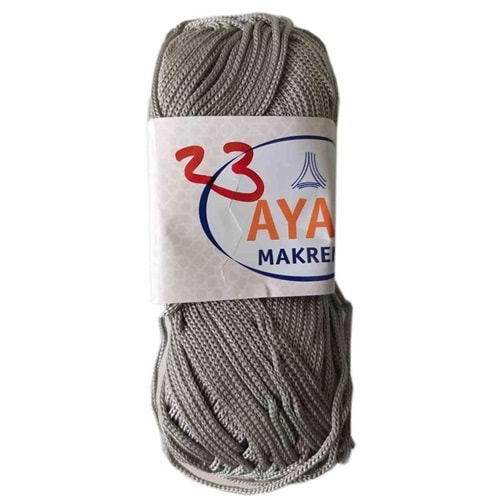 Çanta Aksesuar 100 Gram Polyester Makrome No:23 Gri