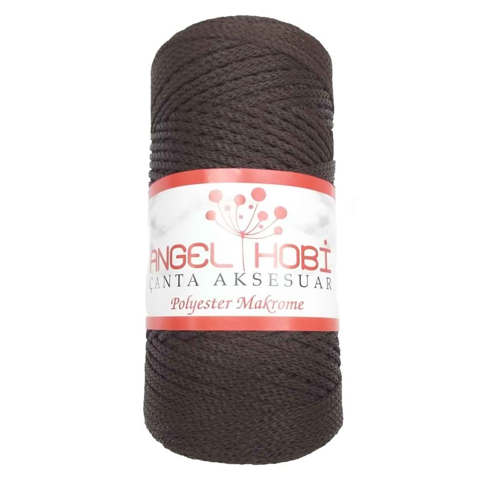 Çanta Aksesuar Angel Koyu Kahve Renk Polyester Makrome No:23