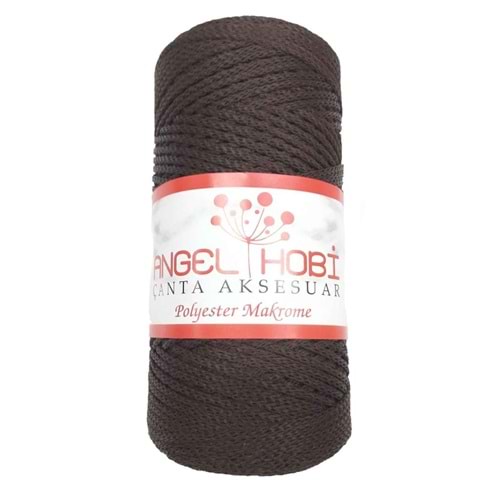 Çanta Aksesuar Angel Koyu Kahve Renk Polyester Makrome No:23