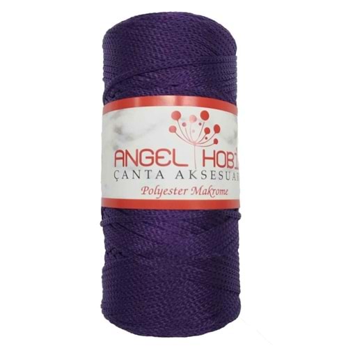 Çanta Aksesuar Angel Koyu Mor Renk Polyester Makrome No:25