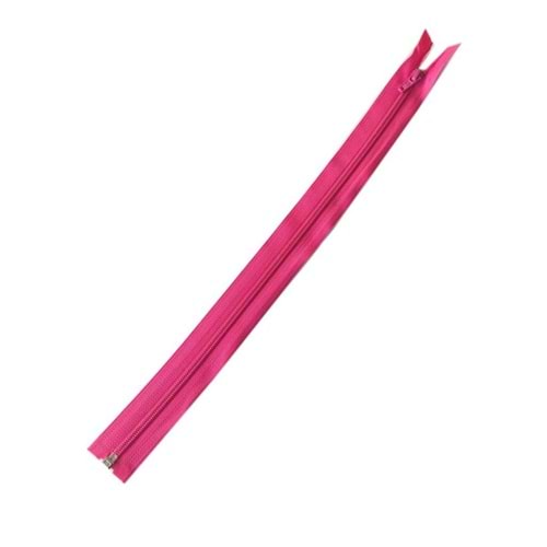 Çanta Aksesuar Fuşya Renk 40 Cm Plastik Diş Fermuar Fd26