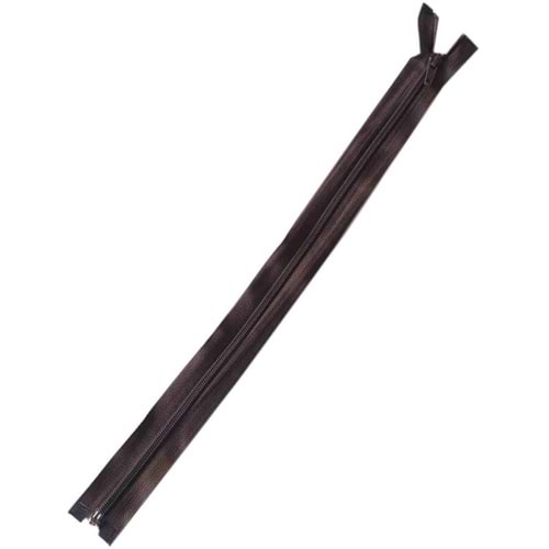 Çanta Aksesuar Koyu Kahve 40 Cm Plastik Diş Fermuar Fd3