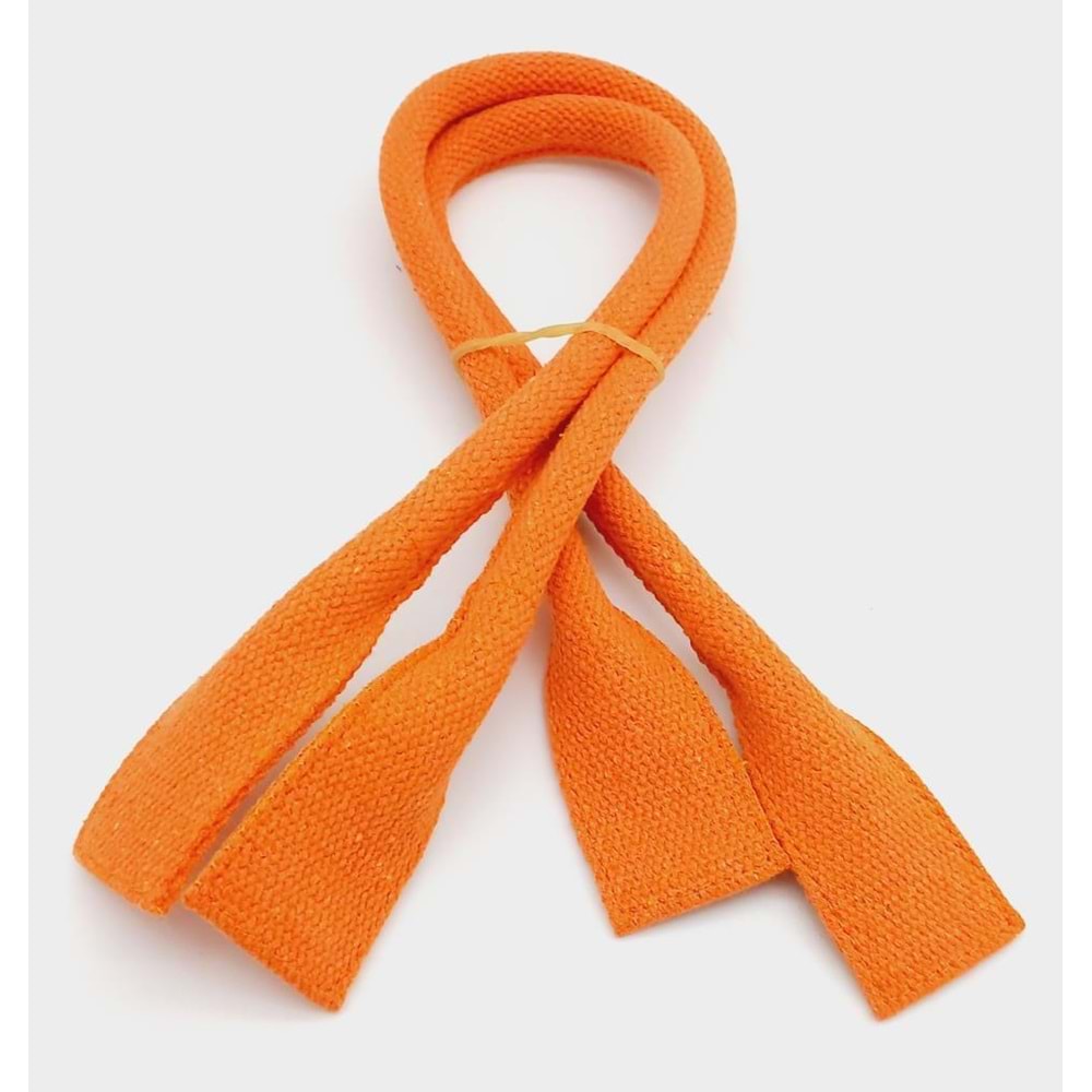 Çanta Aksesuar Pamuklu Kolon Pelikan Model Turuncu Renk Çanta Sapı