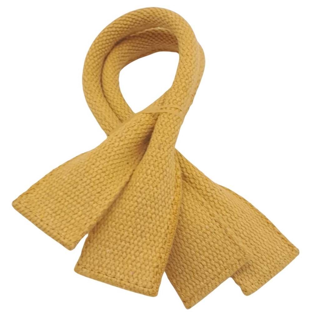 Çanta Aksesuar Pamuklu Kolon Kısa Pelikan Model Hardal Renk Çanta Sapı