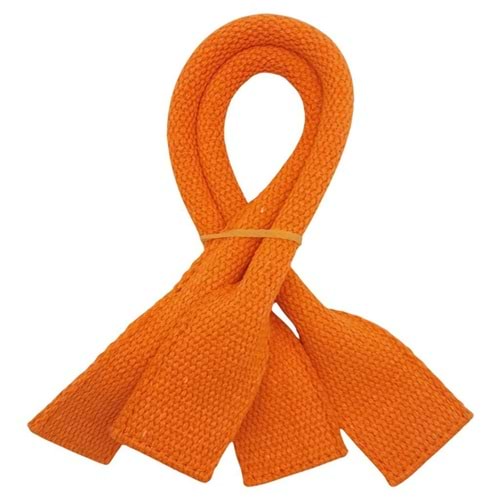 Çanta Aksesuar Pamuklu Kolon Kısa Pelikan Model Turuncu Renk Çanta Sapı