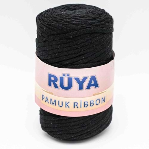 Çanta Aksesuar Siyah Renk Pamuk Ribbon No:7