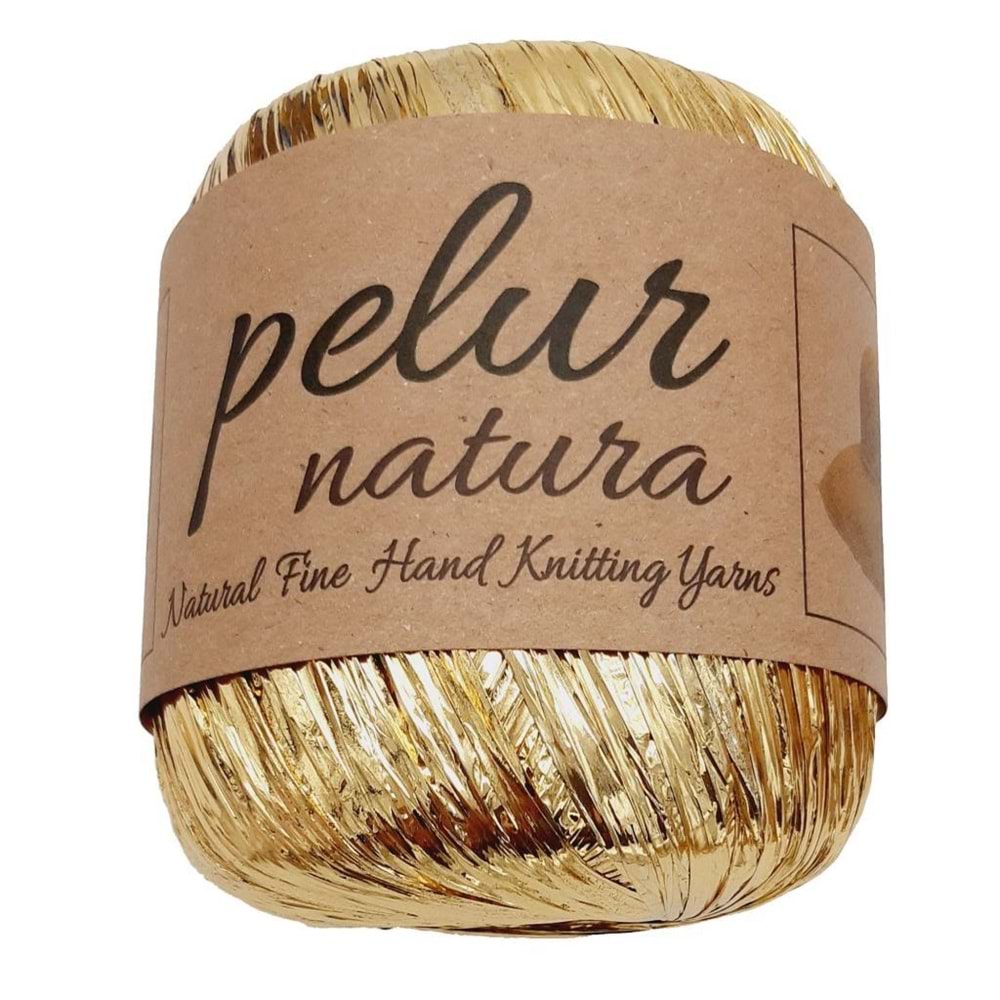 Çanta Aksesuar Parlak Rafya Koyu Gold Renk No:13