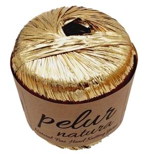 Çanta Aksesuar Parlak Rafya Koyu Gold Renk No:13