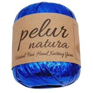 Çanta Aksesuar Parlak Rafya Saks Mavi Renk No:14