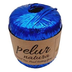 Çanta Aksesuar Parlak Rafya Saks Mavi Renk No:14