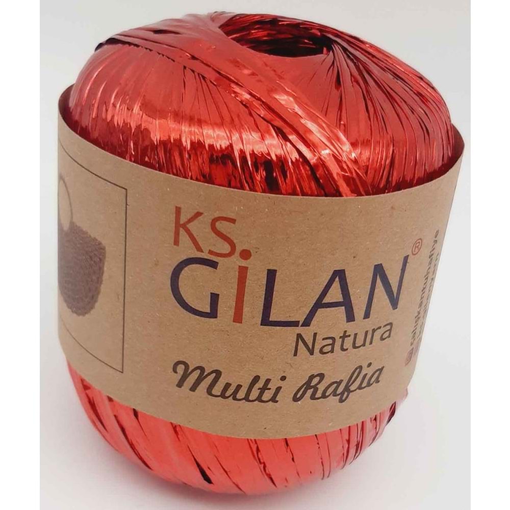 Çanta Aksesuar Parlak Rafya Kırmızı Renk No:2