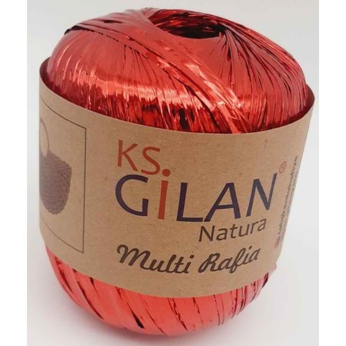 Çanta Aksesuar Parlak Rafya Kırmızı Renk No:2