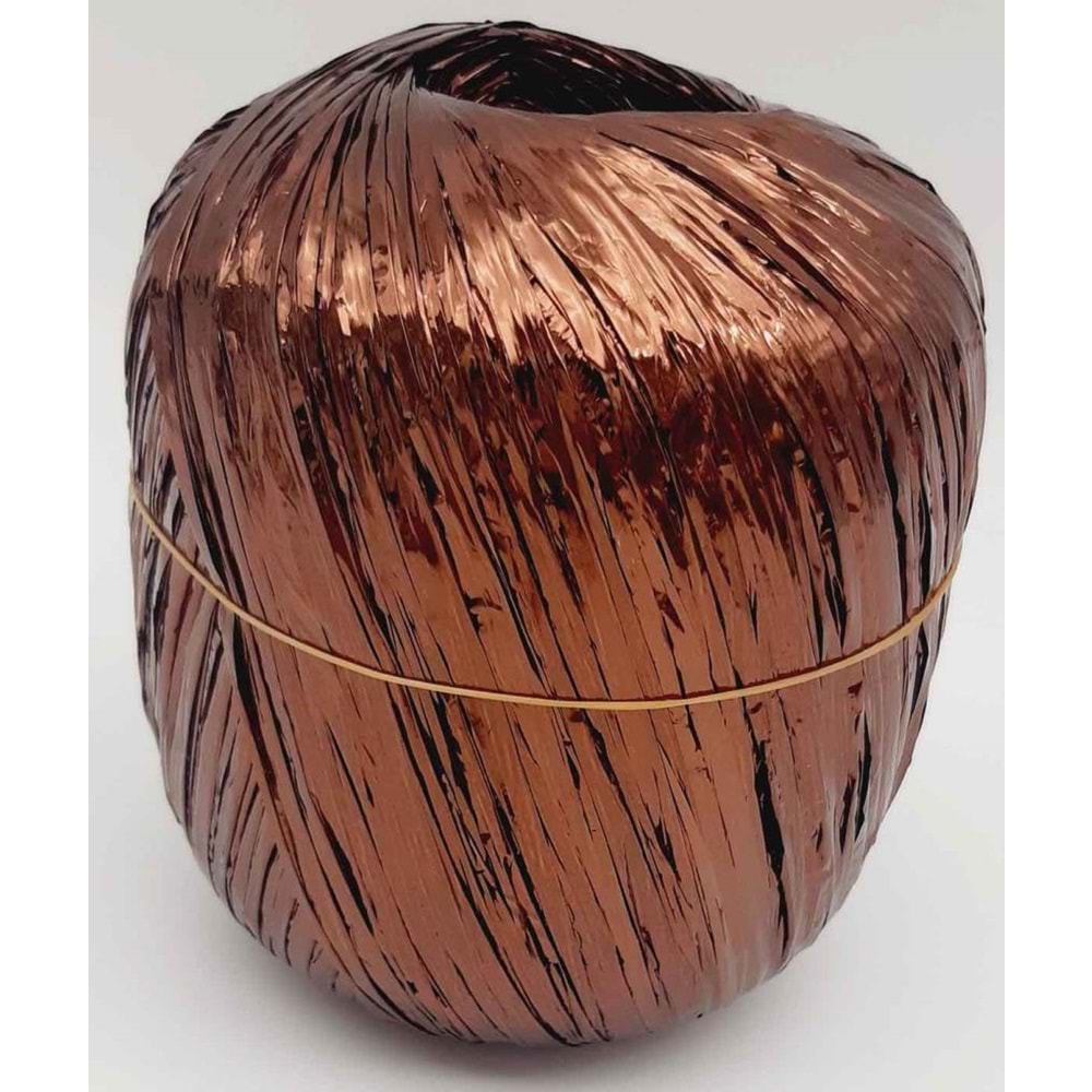 Çanta Aksesuar Parlak Rafya Kahve Renk No:6