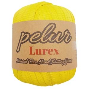 Çanta Aksesuar Pelur Lurex Simli Ribbon İp Sarı Renk