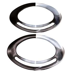 Çanta Aksesuar Akrilik Görünümlü Plastik Çanta Sapı Siyah Beyaz Tonlu