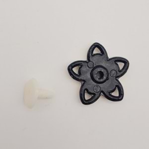 Çanta Aksesuar Plastik Çiçek Model Süs Light Gold Renk