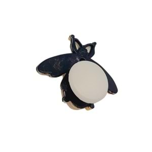 Çanta Aksesuar Plastik Arılı Süs Light Gold Renk