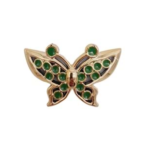 Çanta Aksesuar Plastik Kelebek Süs Light Gold Renk