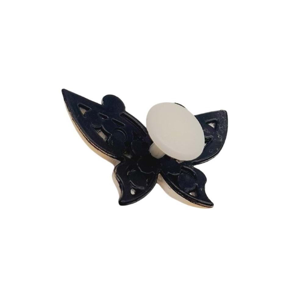 Çanta Aksesuar Plastik Kelebek Süs Light Gold Renk