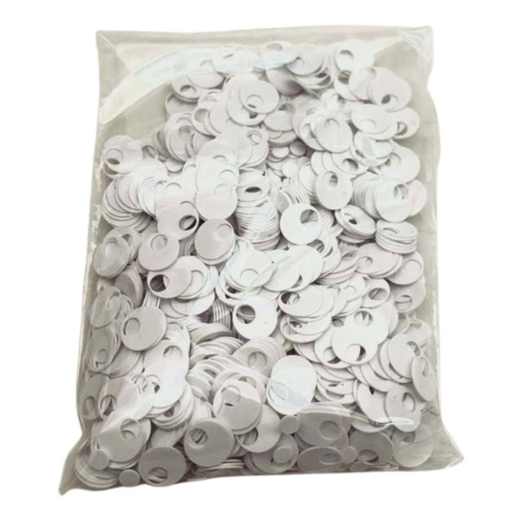 Çanta Aksesuar Beyaz Renk 1 Cm Pul 40 Gr