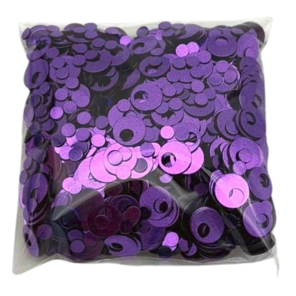 Çanta Aksesuar Mor Renk 1 Cm Pul 40 Gr