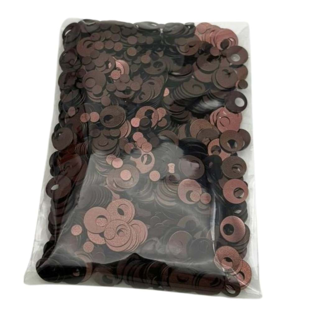 Çanta Aksesuar Koyu Kahve Renk 1 Cm Pul 40 Gr