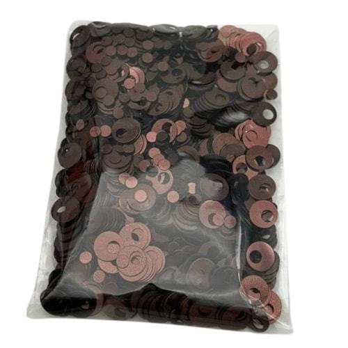 Çanta Aksesuar Koyu Kahve Renk 1 Cm Pul 40 Gr