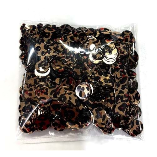 Angel Çanta Aksesuar Leopar Renk 1 Cm Pul 40 Gr
