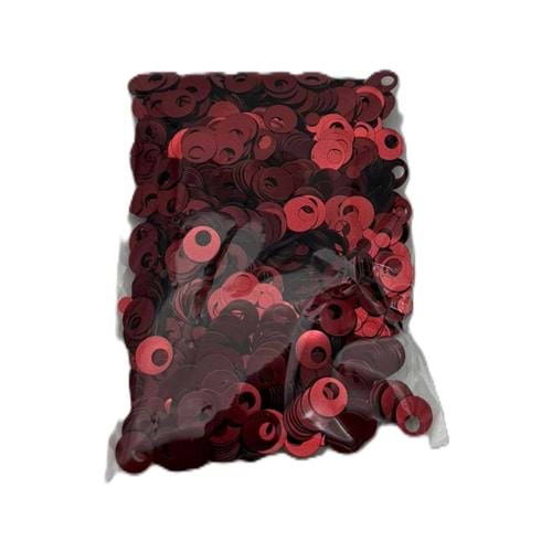 Çanta Aksesuar Bordo Renk 1 Cm Pul 40 Gr