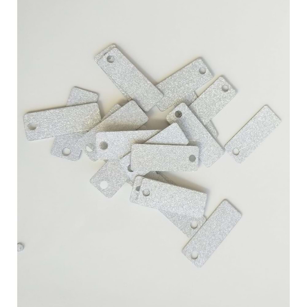 Çanta Aksesuar Dikdörtgen Pul Simli