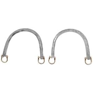 Çanta Aksesuar 16 cm Akrilik Gri Renk Çanta Tutma Sapı Light Gold Metalli