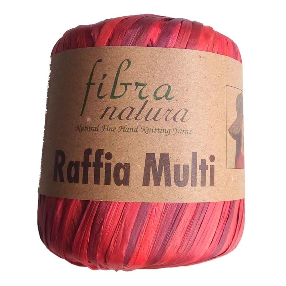 Çanta Aksesuar Himalaya Rafya Ebruli Kırmızı