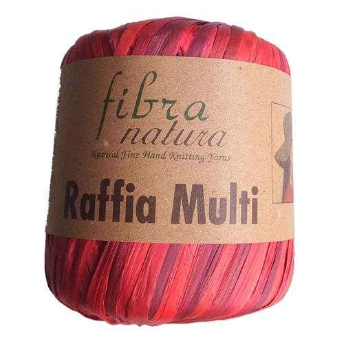 Çanta Aksesuar Himalaya Rafya Ebruli Kırmızı